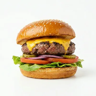 AI Scan of Calories in Burger
